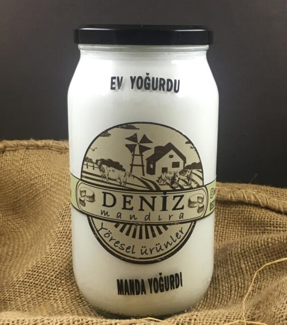 %100 Manda Yoğurdu CAM KAVANOZ 1000gr