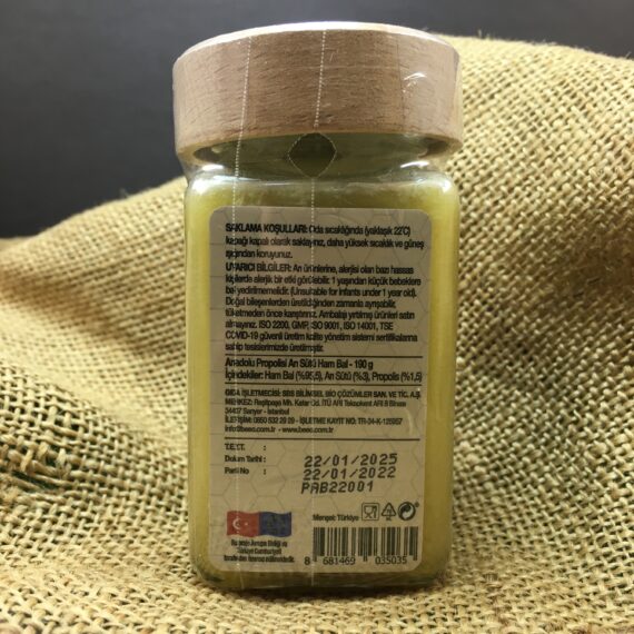 Propolis + Arı Sütü + Ham Bal 190gram BEEO